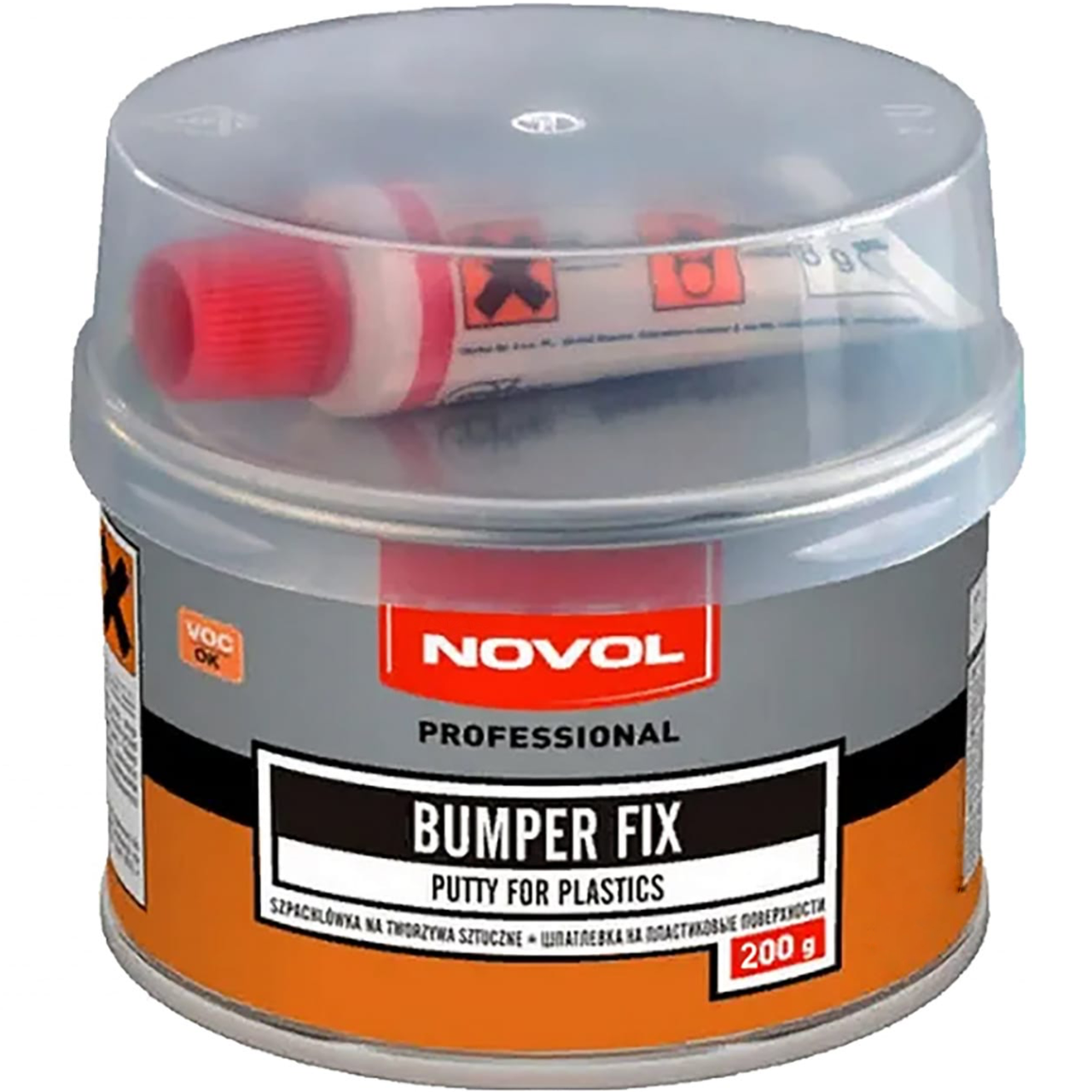 Шпаклівка для пластику Novol Bumper Fix, 200 г, фото 1