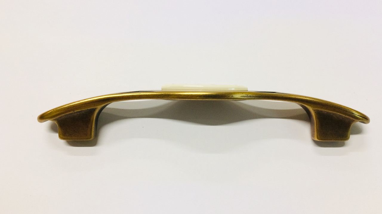 Ручка скоба современная классика с вставкой CG-9-004 античное золото 128 мм - фото 2 - id-p1681922581
