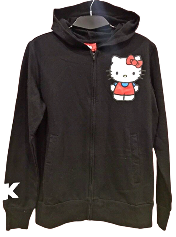 Кофта жіноча з капюшоном байкова Hello Kitty Туреччина 2 кольори