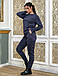 Ангоровий жіночий костюм, темно-синій, фото 4