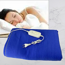 Байкові електропростирадла з підігрівом, турецьке байкове електропростирадло LUX 120x160 см Синій