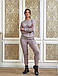 Ангоровий жіночий костюм, пудровий, фото 3