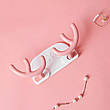 Гачок пластиковий рога оленя рожевий, фото 3