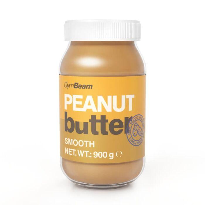 Арахісова паста GymBeam Peanut butter 100% natural - 900 г (smooth, crunchy)