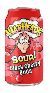 Warheads Sour Soda Black Cherry 355 ml, фото 1