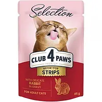 Корм Club 4 Paws Selection Premium+ Смужки в соусі з кролятиною 85 г