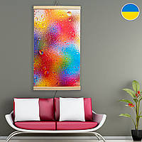Картина обогреватель на стену 400 Вт СамеТо "Радуга дождя", электрообогреватель экономичный пленочный (ST)