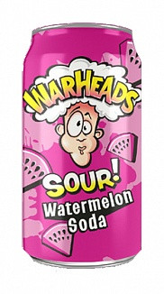 Warheads Sour Soda Can Арбуз  355 ml