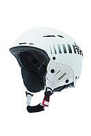 Горнолыжный шлем ZeroRh rider matt black. logo: red - white (MD)