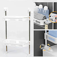 Полка-стеллаж над унитазом 2-STOREY TOILET RACK 31x4,9x20см / Туалетная полка органайзер