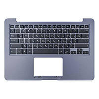 Корпус верхняя крышка для Asus A411U F411U K410U S401U X411U S410U, RU/UA, (Grey, топкейс с клавиатурой с