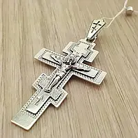 Серебрянній крест подвес прессованній крест большой