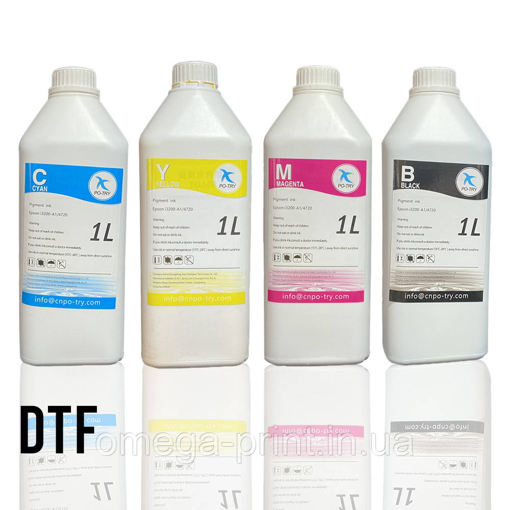 Чорнило для DTF друку CMYK 4*1000 мл