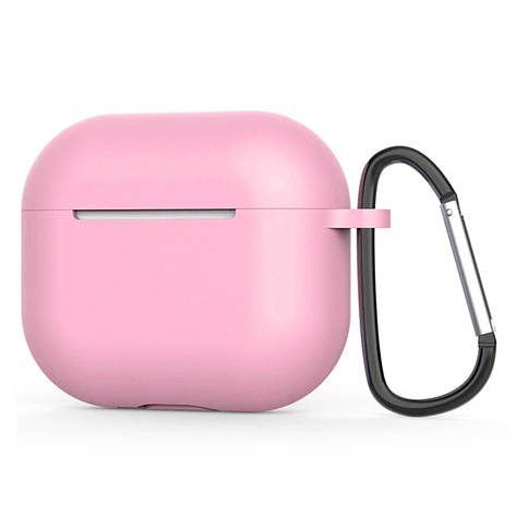 Чохол Soft Case для AirPods 3 (2021) + карабін Pink, фото 1