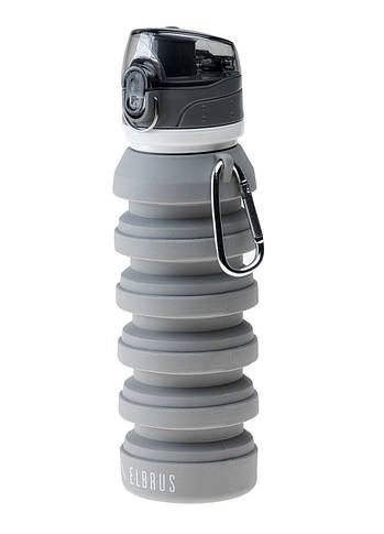 Пляшка для води складна Elbrus Antila 500 ml Grey, фото 4
