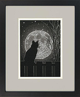 Чорна місячна кішка. Набір для вишивання хрестом. Діменшенс Dimensions (70-65212)