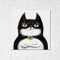 Постер Котик Бэтмен ©Марианна Пащук (CN53116M) 40 х 40 см