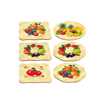 Підставка бамбукова під гаряче 14 см Х3-151 в упаковці 6 шт