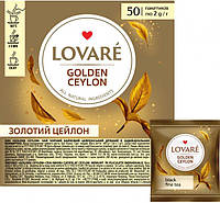 Чай LOVARE чорний "GOLDEN CEYLON" 50ф/п в інд.упаковці