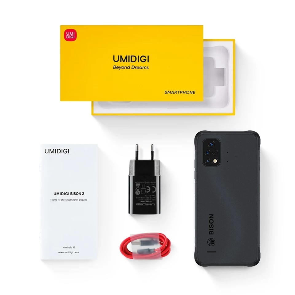 Смартфон Umidigi Bison 2 Black 6/128Gb Helio P90 NFC 6150mAh Android 12 - фото 4 - id-p1682140688