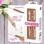 Вібростимулятор на акумуляторі з 3 насадками "Couple Choice" від You2Toys