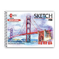 Альбом для акварели SANTI City А5 Paper Watercolour Collection 12 л 200 г/м2 (130505)