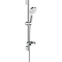 Душевой набор hansgrohe Crometta Vario и мыльницей Casetta 65, белый/хром 26553400