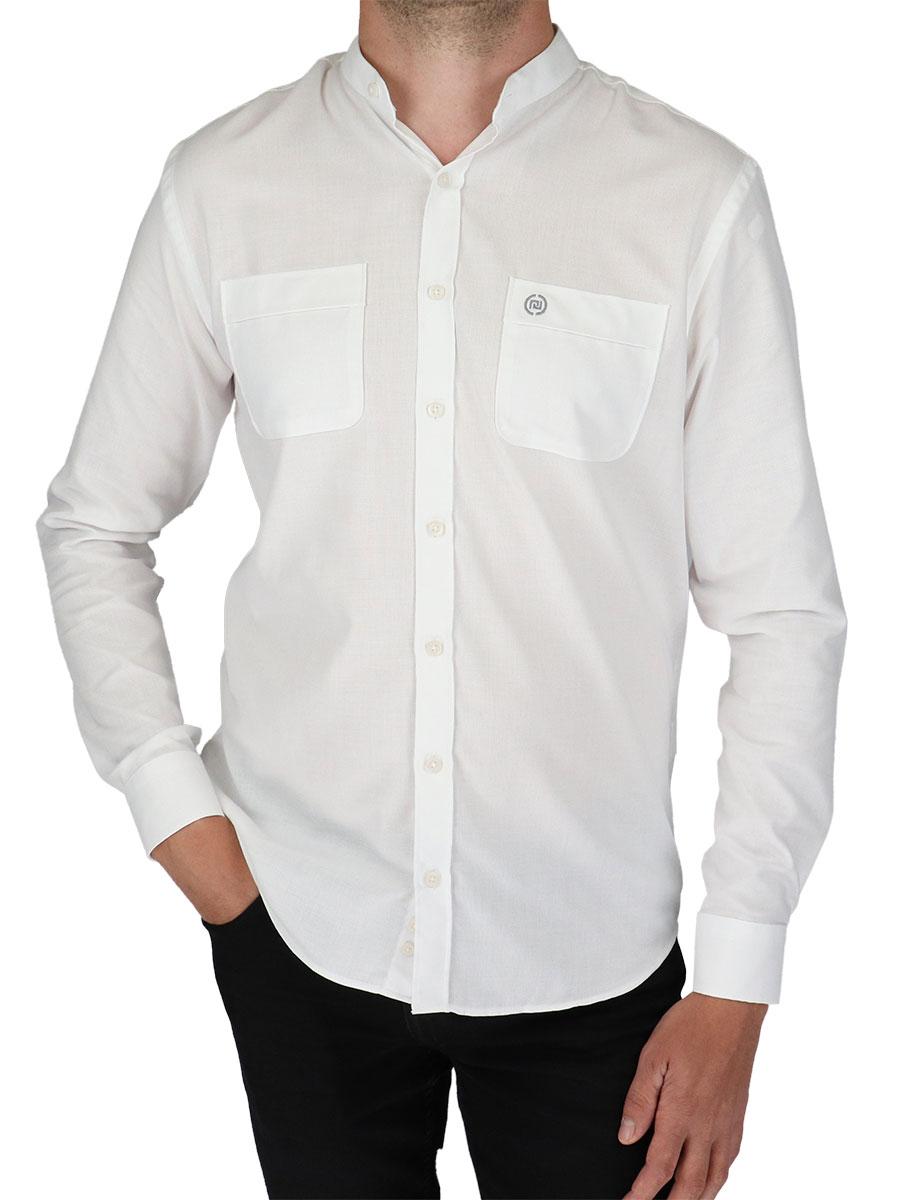 Біла чоловіча сорочка NCS 7166 Beyaz, фото 1