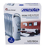 Нагрівач радіатор оливний Mesko MS 7804 7 ребер, фото 6