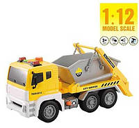 Дитяча спецтехніка "Самоскид" (30см, підсвічування, звуки, помповий механізм, інерція, в коробці) WY 821 C