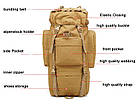 Рюкзак тактичний Smartex 3P Tactical 65 ST-023 khaki, фото 6