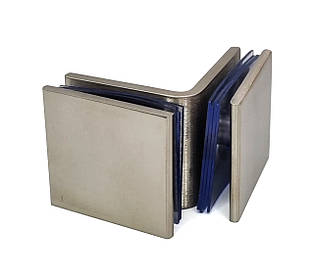 ODF-01-21-01 Тримач скла душової кабіни скло-скло 90 градусів, матовий