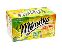 Чай черный Minutka со вкусом лимона в пакетиках, 56 г (40шт*1,4г) (5900396010681)