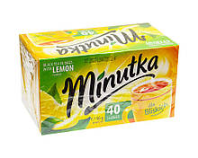 Чай чорний Minutka зі смаком лимона в пакетиках, 56 г (40 шт.*1,4г)