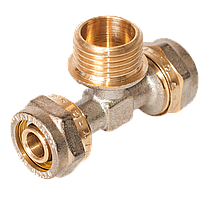 Трійник обжим 26*3/4"З*26 економ