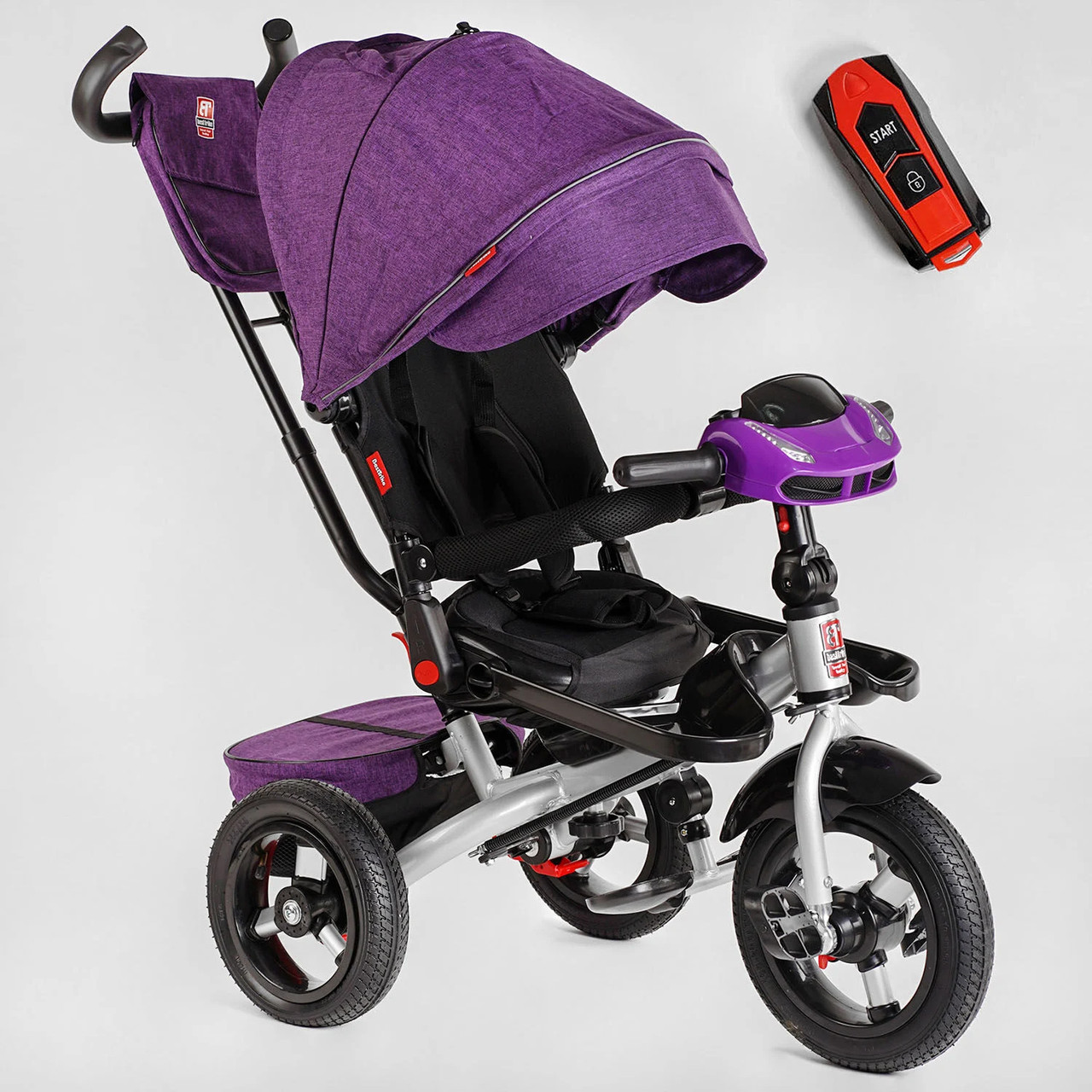 Велосипед триколісний Best Trike 6088 F - 708-09 поворотне сидіння, складене кермо, надувні колеса
