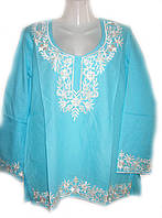Женская блуза туника натуральный хлопок, 48 размер