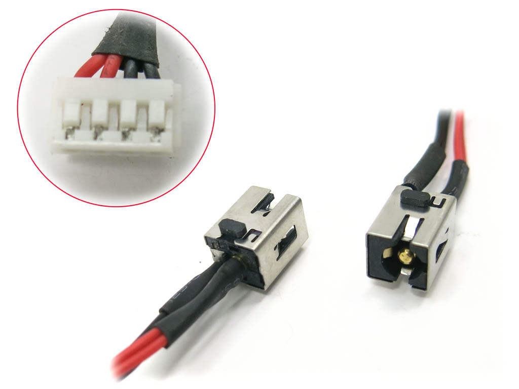 Роз'єм живлення + кабель Lenovo Y580 Y580N Y580P Y585 (DC30100JL00 DC30100HO00) новий