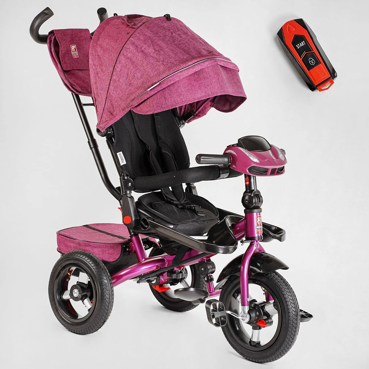 Велосипед триколісний Best Trike 6088 F - 355-39 поворотне сидіння, складене кермо, надувні колеса