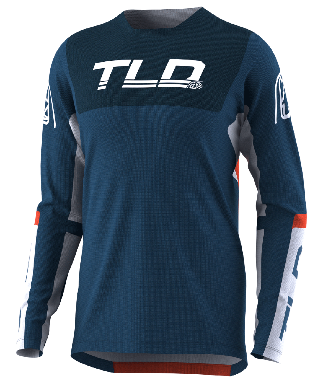 Джерси TLD Sprint Jersey Fractura [Slate Blue Orange] 2X