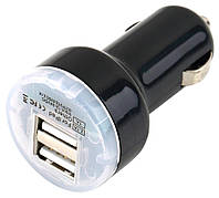 Автомобильная зарядка 2 USB 2400 mAh от прикуривателя Car hammer / Авто адаптер