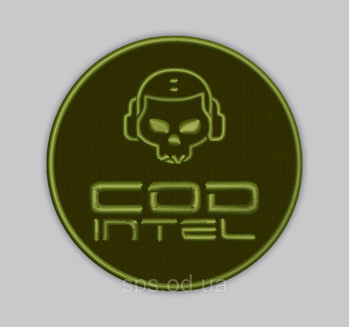 Шеврон "COD INTEL" 8 см (Термін виготовлення під замовлення 7-14 днів)