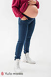 Джинси для вагітних slim fit під животик Loria XL Юла Мама Синій DM-30.021, фото 2