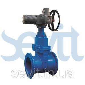 T.I.S SERVICE Засувка з погумованим клином під електропривод Art. A022 PMOT DN500 PN10, фото 1