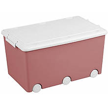 Багатофункціональний ящик з кришкою для іграшок Rose, пудра