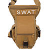 Сумка тактична на стегно swat (28 см х 22 см х 10 см) койот, фото 7