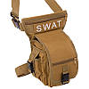 Сумка тактична на стегно swat (28 см х 22 см х 10 см) койот, фото 8