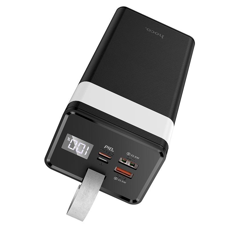 УМБ Powerbank Hoco J86 40000mAh (із ліхтариком і швидкою зарядкою) чорний