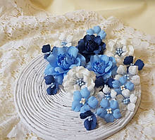 Набір квітів блакитно-сині