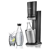 Сифон Sodastream Crystal Черный со стеклянной бутылкой